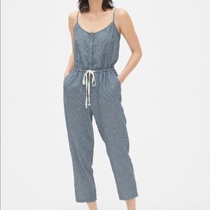 Gap striped cami jumpsuit size S